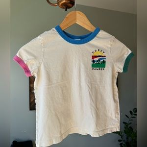 Girls sz8 Hanna Andersson “Happy Camper” t-shirt. Organic cotton and like new.